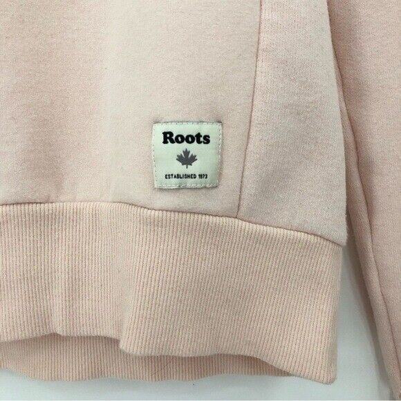 Roots Canada S Light Pink Blush Crewneck Sweatshirt top small - Picture 4 of 14